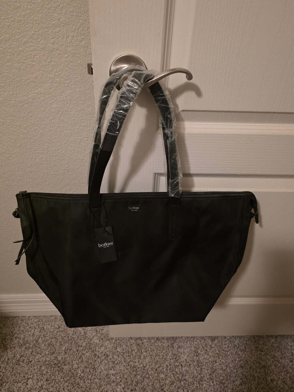 Botkier New York Bond Black Nylon Tote Bag